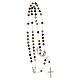 Silver rosary with Indian Agate 2 mm beads s4