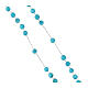 Rosario grani turchese 2 mm argento s3