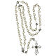 Chaplet rosary with pearl effect beads, 2 cm s4