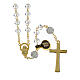 Golden Rosary with Transparent Beads, 5 mm s2