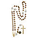 Golden Rosary with Shiny Bronze Beads, 5 mm s4