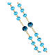 Golden rosary with polished turquoise beads of 0.2 in s3