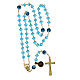 Golden rosary with polished turquoise beads of 0.2 in s4
