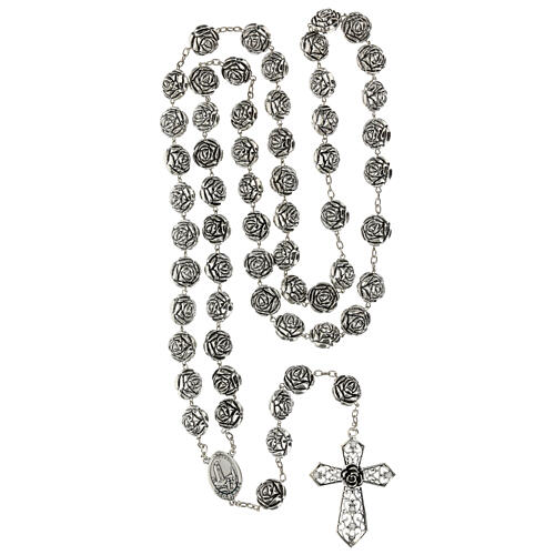 Rosario capoletto Madonna di Fatima 2 cm rose 4