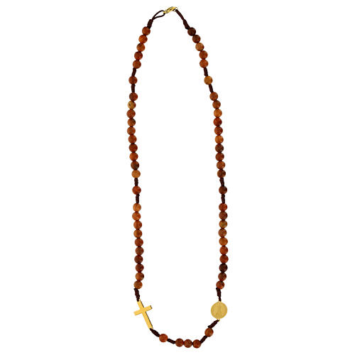 Rosary with 0.12 in beads of palo santo 3