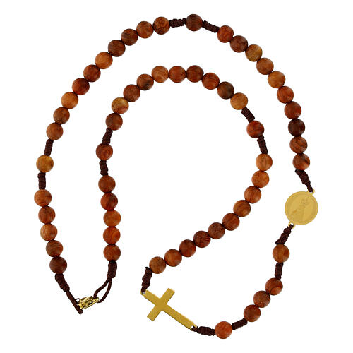 Rosary with 0.12 in beads of palo santo 4