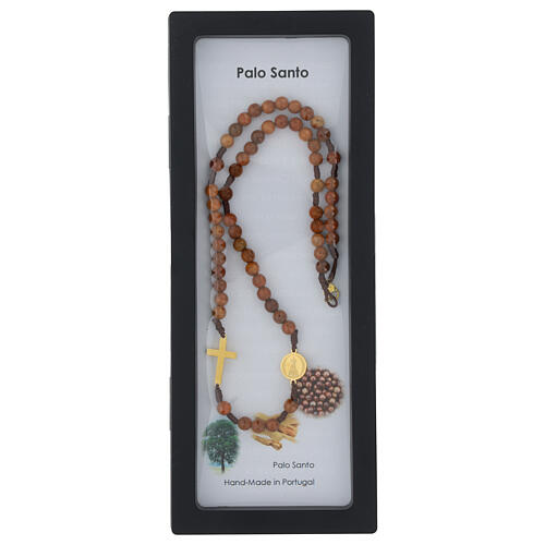 Rosary with 0.12 in beads of palo santo 5