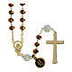 Golden Rosary with Bronze-Colored Beads, 5 mm s2