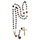 Rosario dorado granos multicolor 5 mm s4