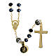 Golden rosary with 0.2 in hematite beads s2