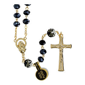 Golden Rosary with 5 mm Hematite Beads