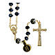 Golden Rosary with 5 mm Hematite Beads s1