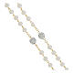 Golden rosary, 0.2 in dull white beads s3