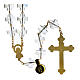 Rosary with 0.4x0.4 in clear crosses s2