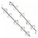 Rosary with 0.4x0.4 in clear crosses s3