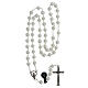 Silver Rosary with 5 mm Tridacna Beads s4