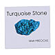 Chapelet grains pierre turquoise 5 mm argent s6