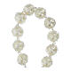 Single decade rosary bracelet of Fatima with synthetic pearls of 0.6 in s3