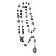 Rosary with clear lilac beads of 0.2 in s4