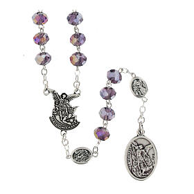 Transparent Lilac Bead Rosary, 5 mm