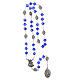 Rosario blu trasparente grani 5 mm s4
