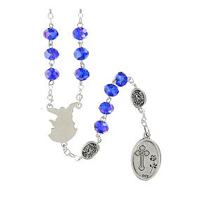 Blue Transparent Rosary Beads, 5mm