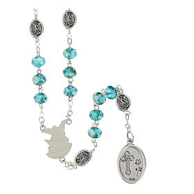 Transparent Emerald Bead Rosary 5 mm