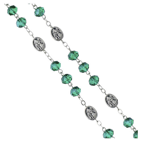 Transparent Emerald Bead Rosary 5 mm 4