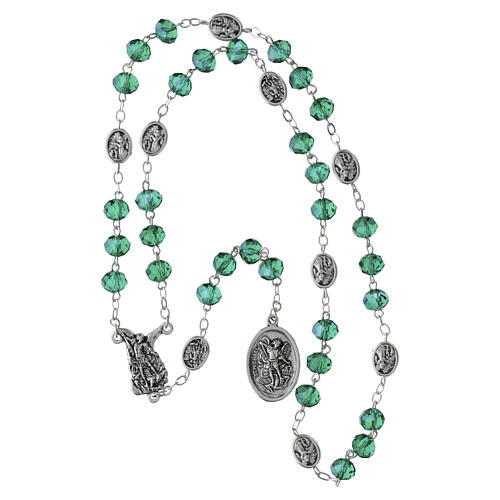 Transparent Emerald Bead Rosary 5 mm 5