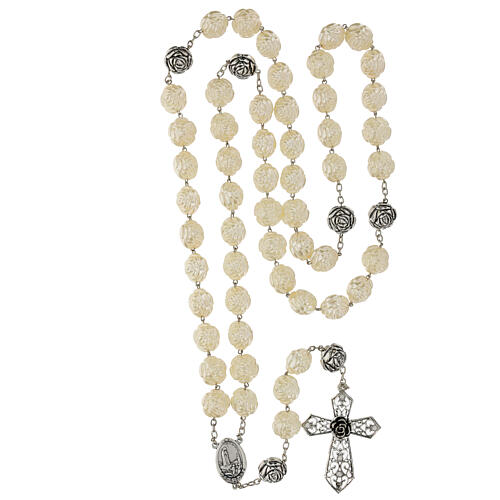 Headboard rosary with pearly beads of 0.8 in 4