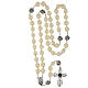 Headboard rosary with pearly beads of 0.8 in s4