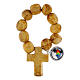 Anillo decena granos madera Palo Santo s1
