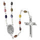 Rosary of Our Lady of the Miraculous Medal, 0.28x0.20-inch coloured glass beads s4