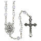 Miraculous Mary rosary with 6x4 mm crystal-effect glass beads s5