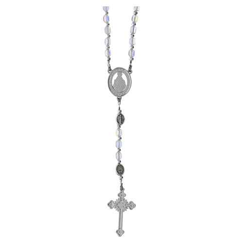 Miraculous Madonna Rosary with 5 mm Glass Beads 4
