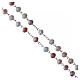 Our Lady of Graces rosary with 0.31-inch pink glass beads s4