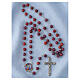 Chapelet Divine Miséricorde perles en verre 8 mm s2