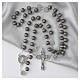 Chapelet Saint Benoît grains 8 mm gris s2