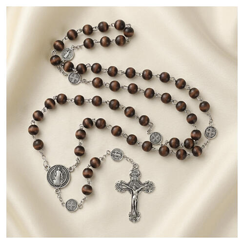 Rosario con granos vidrio 2