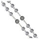 Saint Benedict rosary with 0.31-inch silver-coloured beads s3