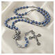 Chapelet Vierge Miraculeuse 8 mm grains bleu givré s2