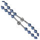 Chapelet Vierge Miraculeuse 8 mm grains bleu givré s3