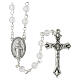 Our Lady of the Miraculous Medal rosary with 0.24-inch glass-effect beads s1