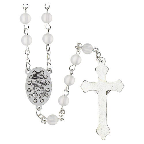 Miraculous Madonna Rosary with 6 mm Glass‑Effect Beads 4