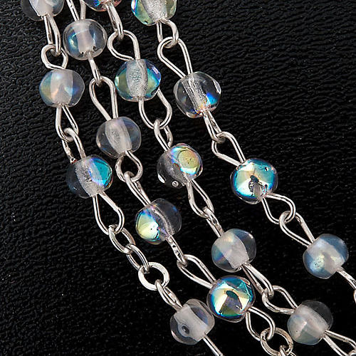Crystal effect rosary Miraculous medal 2