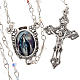 Crystal effect rosary Miraculous medal s1