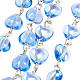 Miraculous Medal blue glass rosary s3