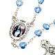 Miraculous Medal blue glass rosary s4