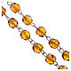 Yellow rosary in half crystal 5 mm s2