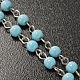 Rosary in light blue glass, Miraculous Madonna s4